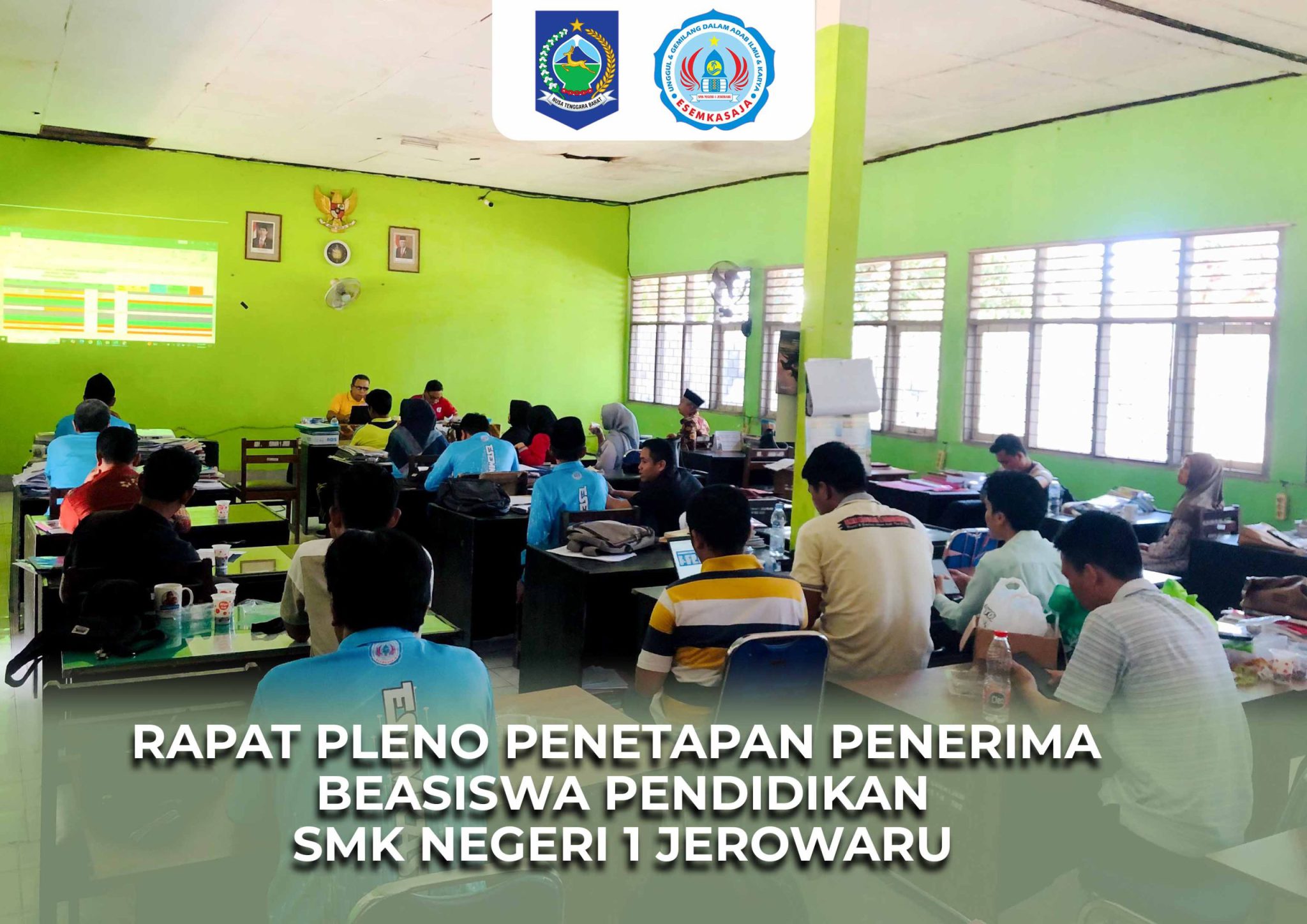 SMKN 1 Jerowaru Adakan Rapat Pleno Penetapan Siswa Penerima Beasiswa Pendidikan
