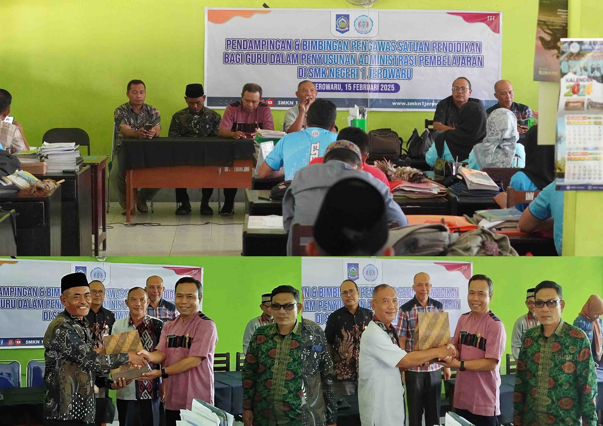 Pendampingan & Bimbingan Pengawas Dalam Penyusunan Administrasi Pembelajaran di SMK Negeri 1 Jerowaru