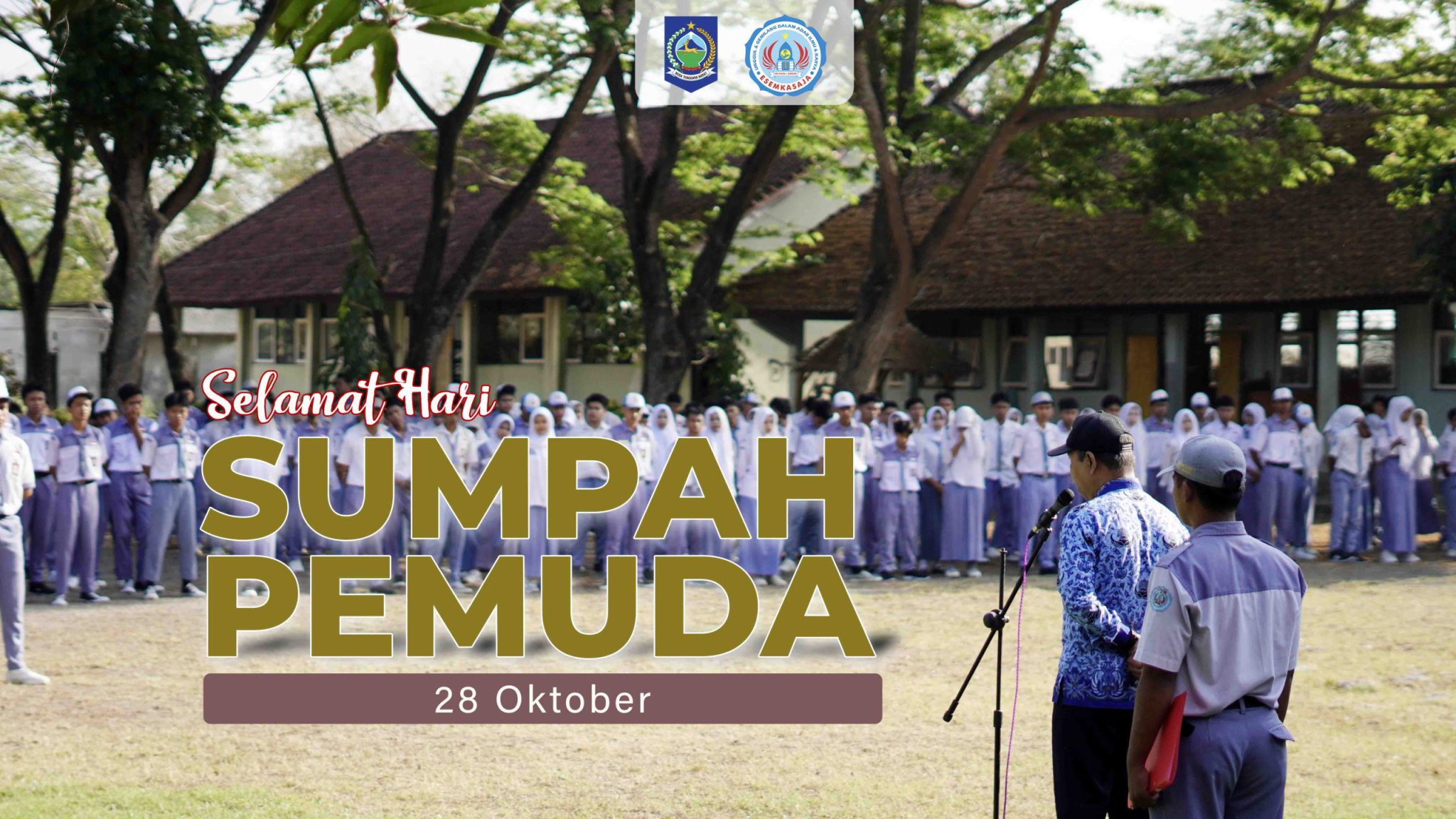 Apel Sumpah Pemuda : Kepala SMKN 1 Jerowaru Serukan Bangga Berbahasa Indonesia