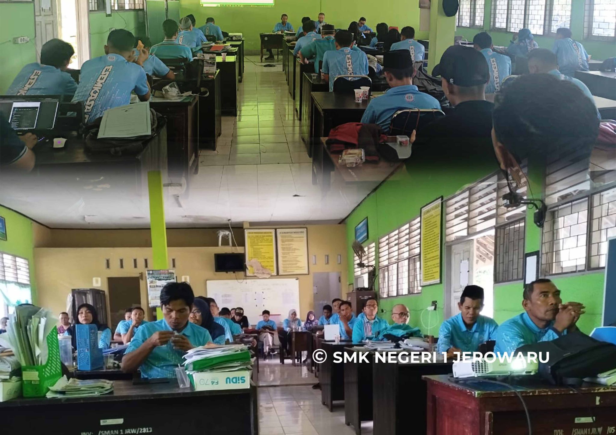 Rapat Evaluasi dan Pembahasan Agenda Sekolah Pasca Libur Idul Fitri di SMKN 1 Jerowaru