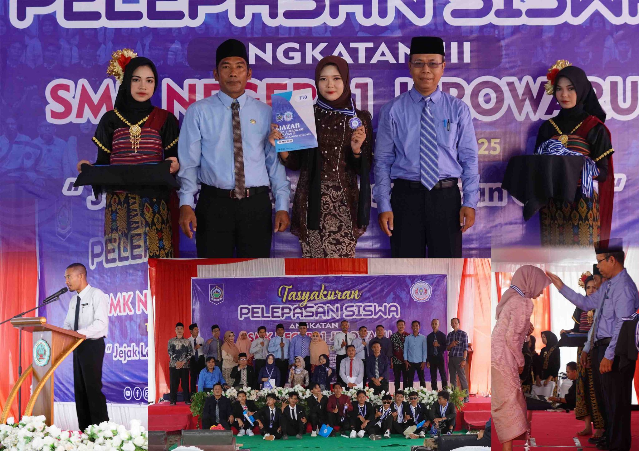 Tasyakuran Pelepasan Angkatan ke-III SMKN 1 Jerowaru Dengan Angka Kelulusan 100 Persen,Siap Kirim Siswa-Siswi Magang Ke Negara Uni Eropa