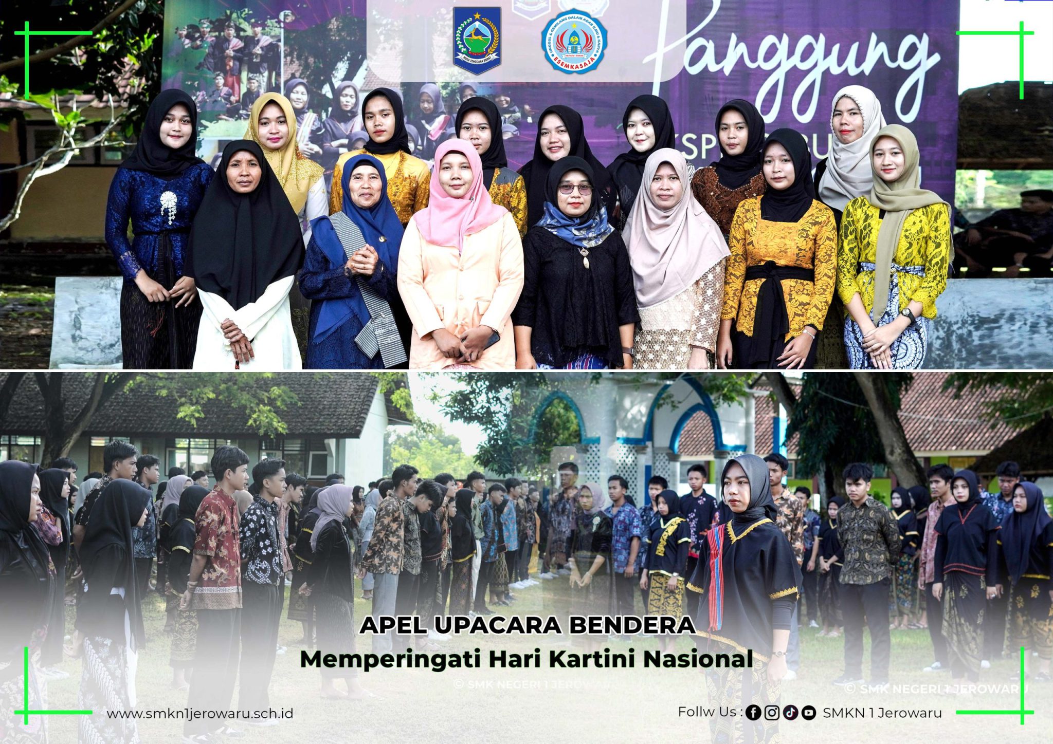 Membangun Semangat R.A Kartini Masa Kini Melalui Apel Upacara Bendera di SMKN 1 Jerowaru