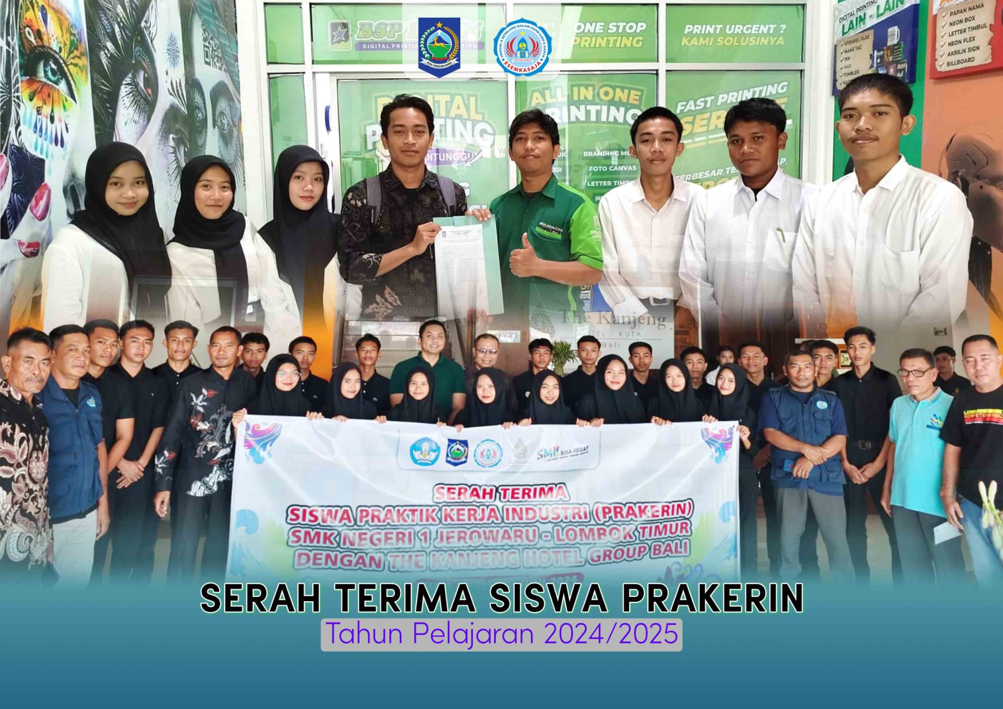 SMKN 1 Jerowaru Melakukan Serah Terima Siswa Prakerin di Semua Lokasi, Termasuk Bali