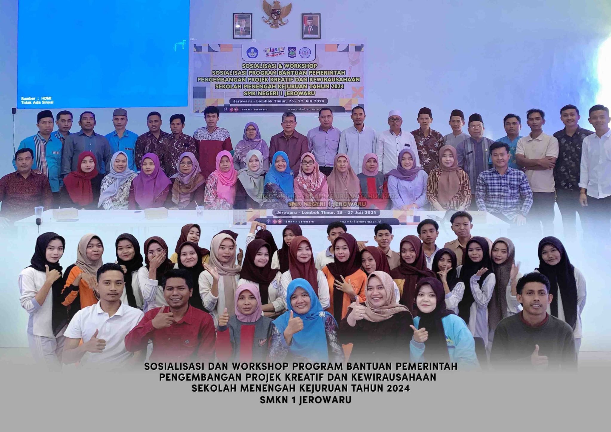 Dapat Program Bantuan Pemerintah Untuk Pengembangan PKK SMK Tahun 2024 : SMK Negeri 1 Jerowaru Gelar Sosialisasi dan Workshop