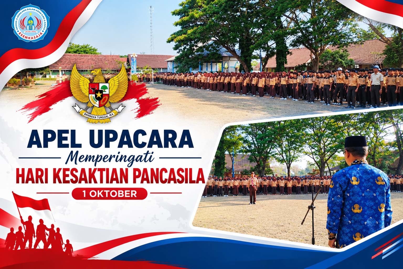 Refleksi Hari Kesaktian Pancasila: Momentum Pelajar SMK Negeri 1 Jerowaru Melangkah Menuju Kedewasaan Berpikir