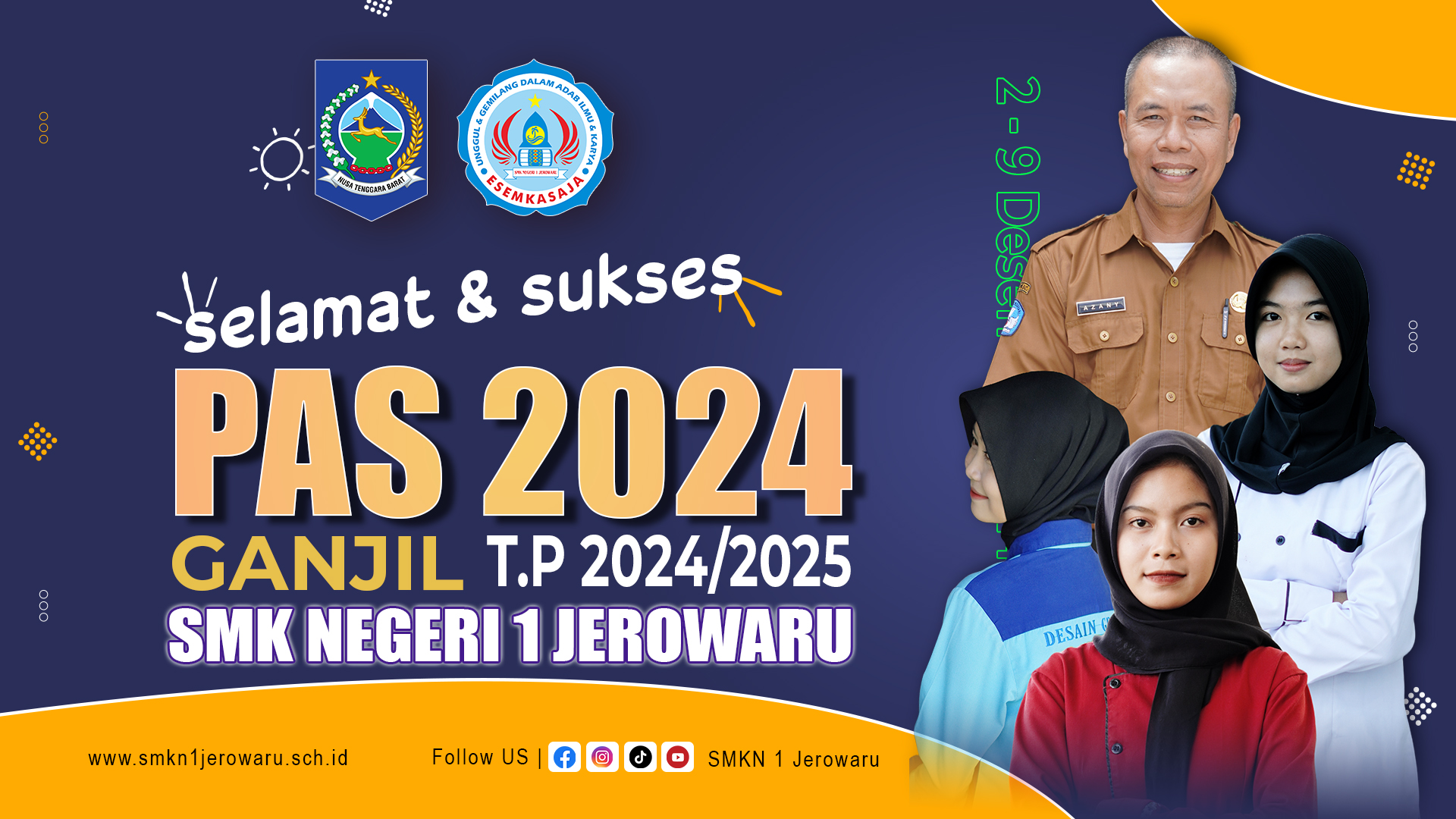 Menjelang Semester Ganjil Ditutup SMKN 1 Jerowaru Adakan PAS Berbasis Komputer