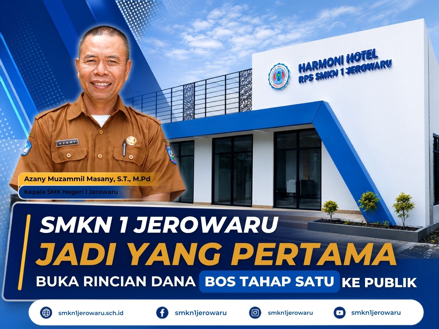 SMKN 1 Jerowaru Jadi yang Pertama Buka Rincian Dana BOS Tahap Satu Ke Publik
