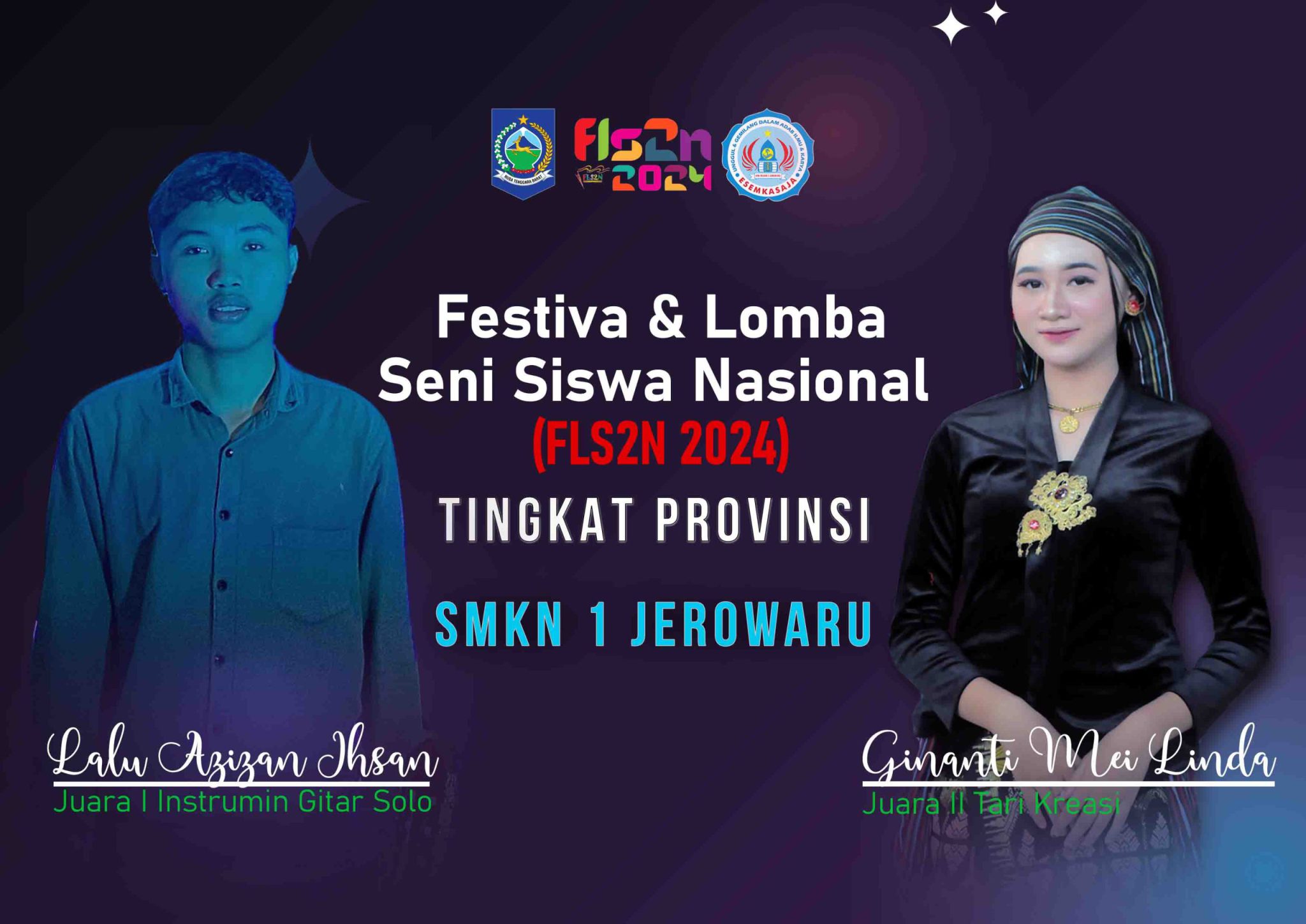 Prestasi Gemilang Siswa SMKN 1 Jerowaru di FLS2N Tingkat Provinsi