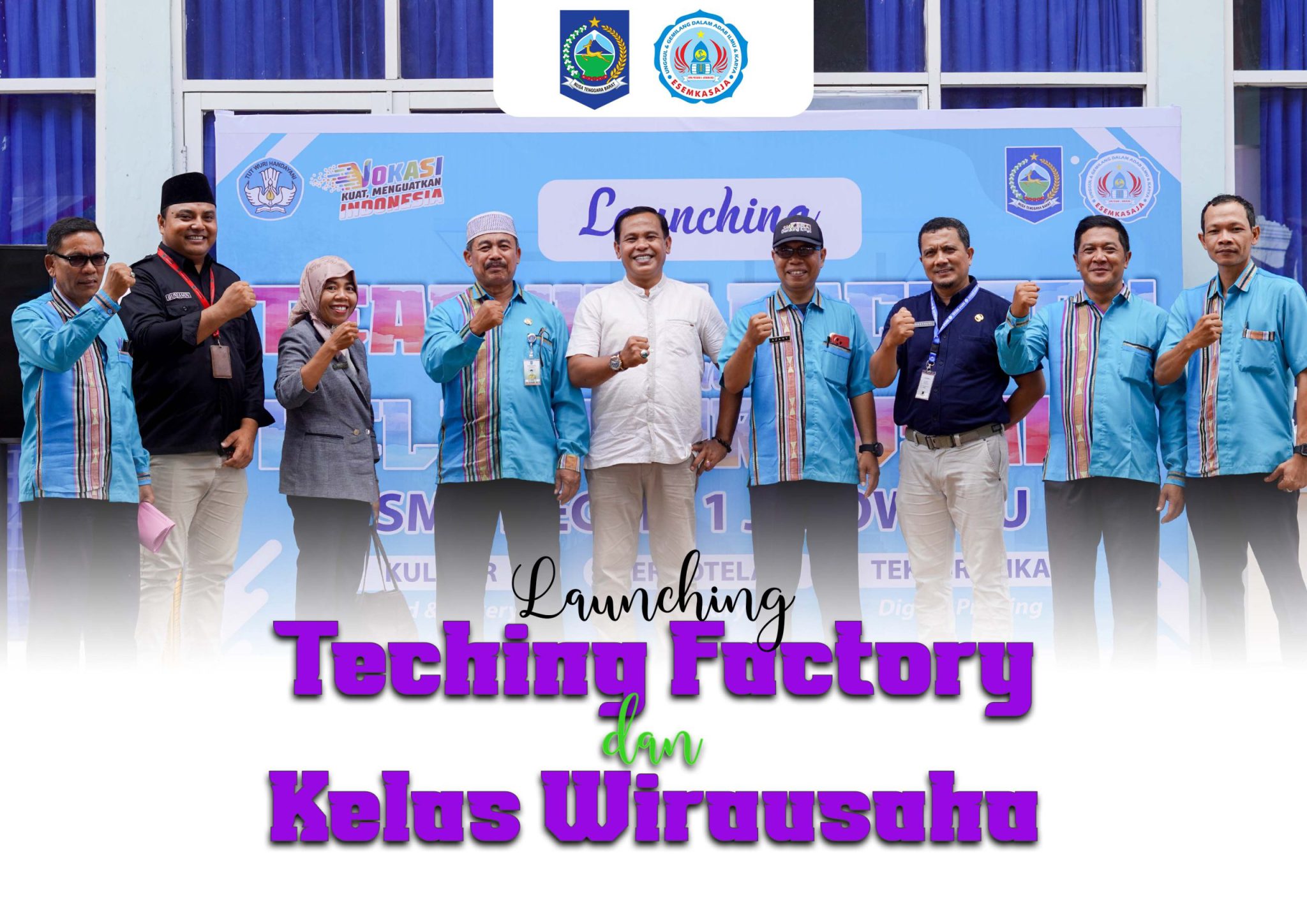 SMKN 1 Jerowaru Gelar Launching Teaching Factory dan Kelas Wirausaha